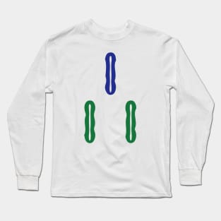 Three Bamboo Stick String San Tiao 索 Tile. It's Mahjong Time! Long Sleeve T-Shirt